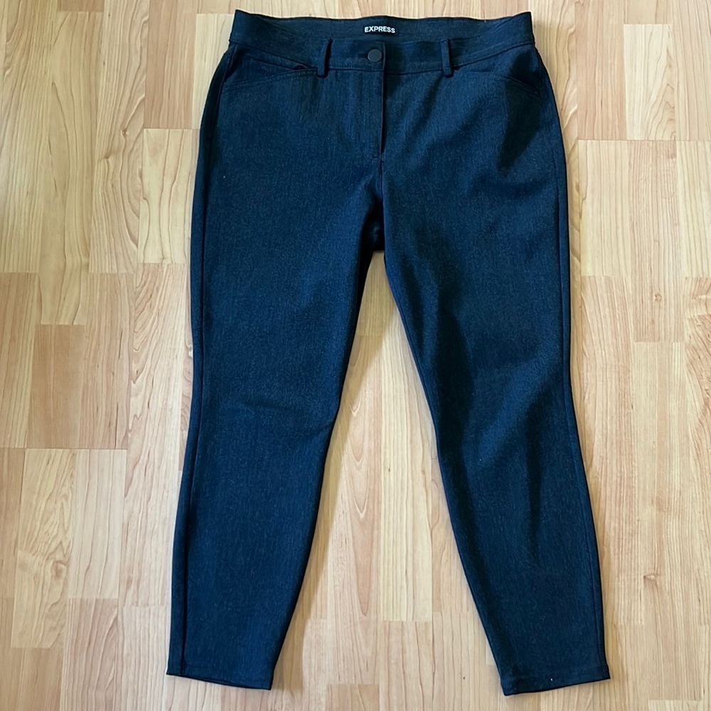 Express Charcoal Gray Straight Leg Pants